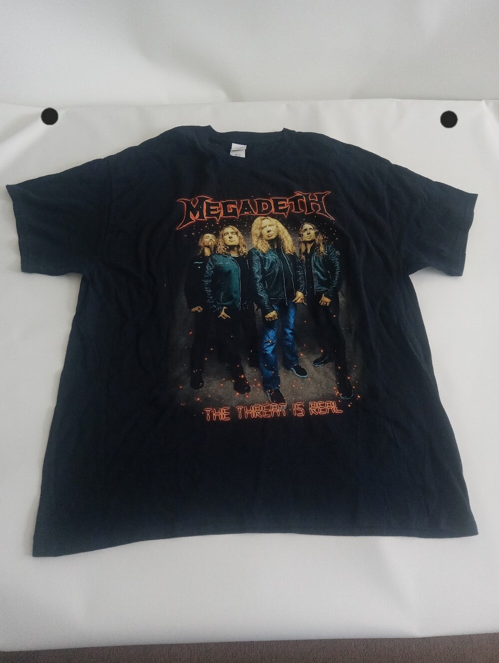 Megadeth Dystopia World Tour 2017 Black Double Sided Tee Shirt XL